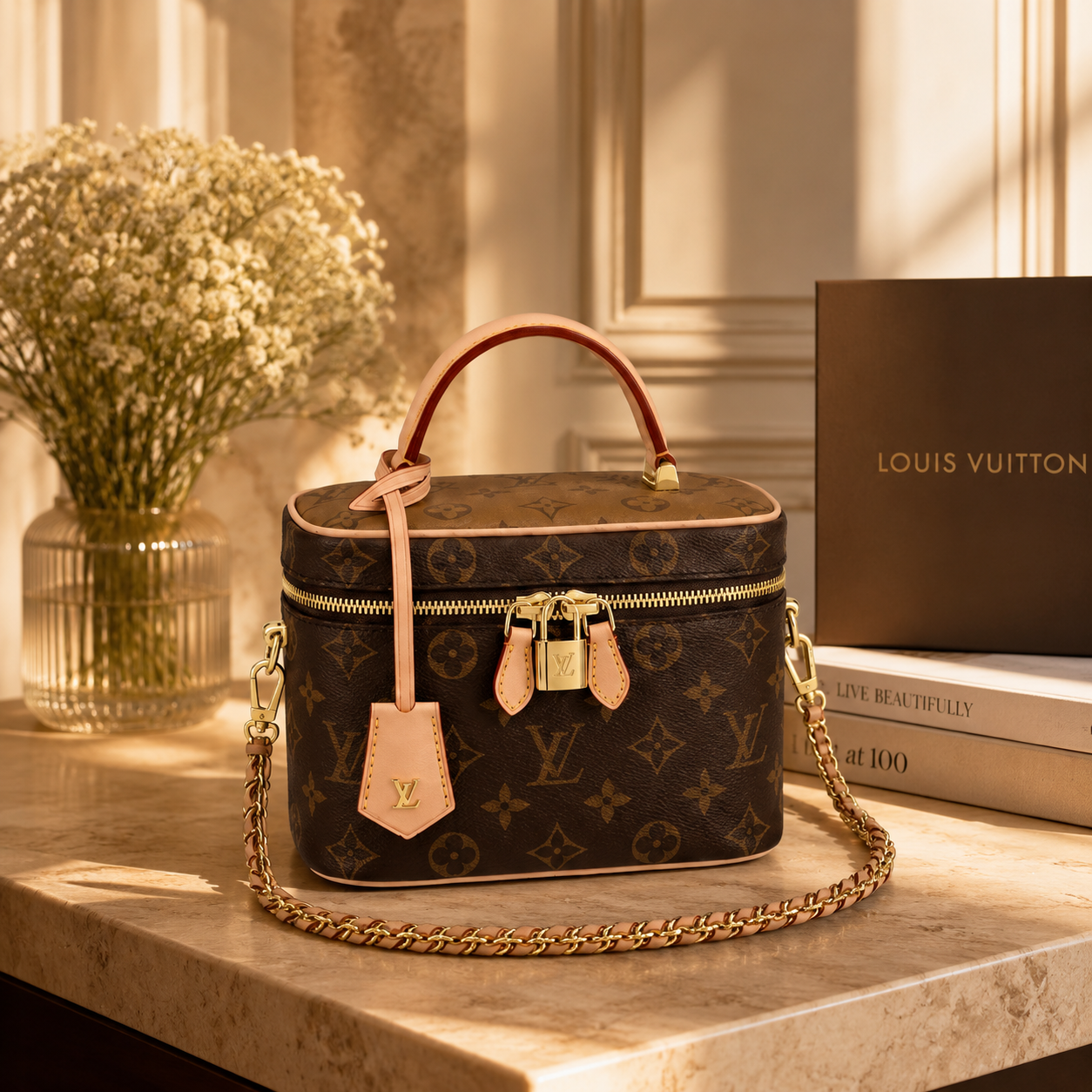 شنط LV مع جميع الملحقات
