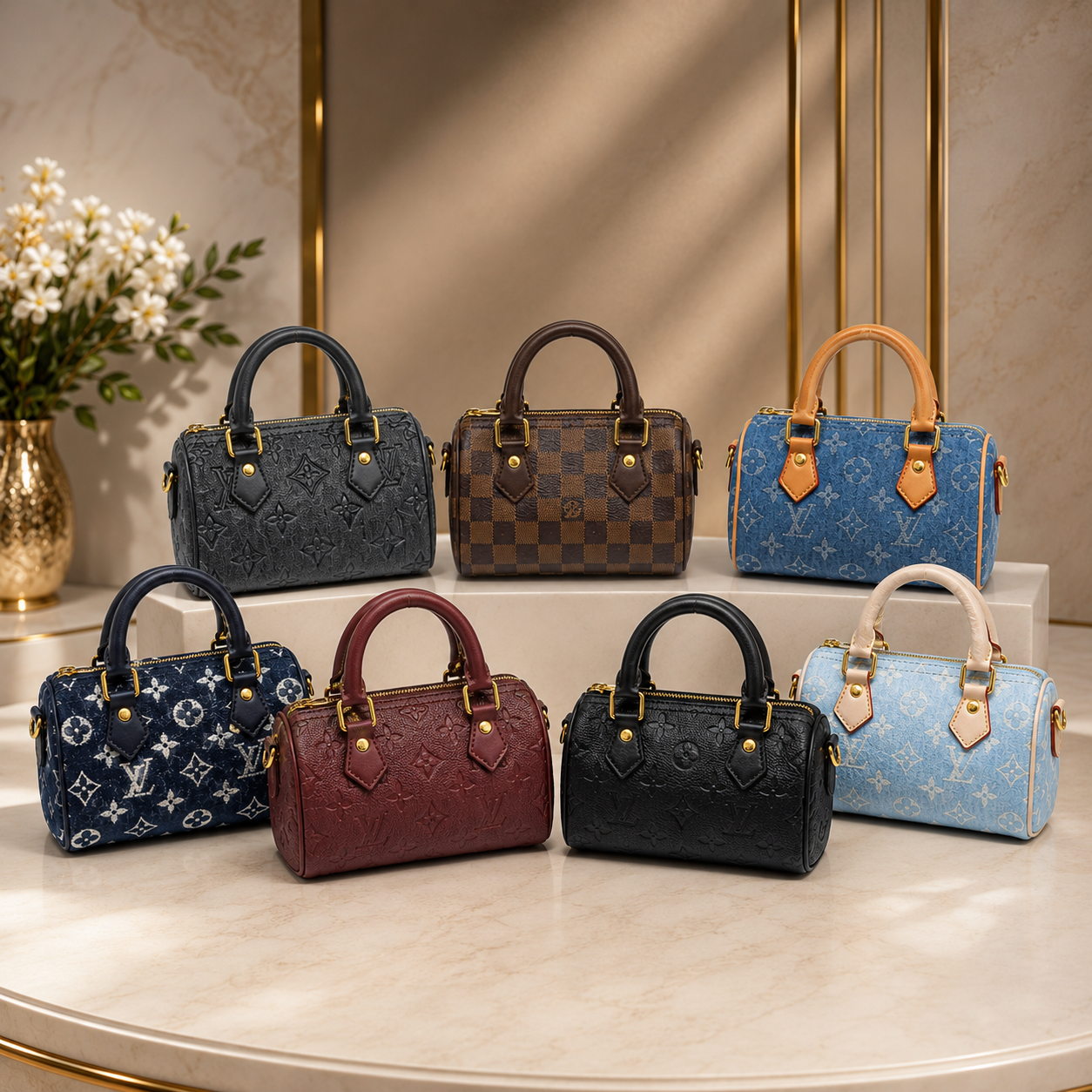 شنط LV مع جميع الملحقات